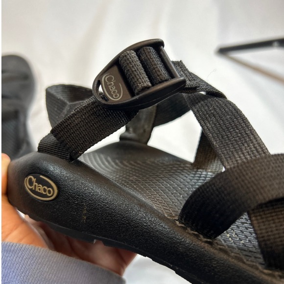 Chaco Z/1 Adjustable Classic Strap Black Sandals for Men Sz 10 Orthotic Support - Picture 2 of 14